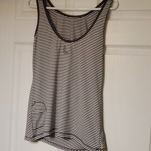LOLE upf 50 striped tan tank with pocket size XL  new never worn